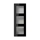 JUNG A 5583 BF A SW opbouwbak 3-voudig A550 zwart glans