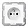 JUNG A 1520 FBFKI WW wandcontactdoos penaarde Safety+ A-range alpine wit