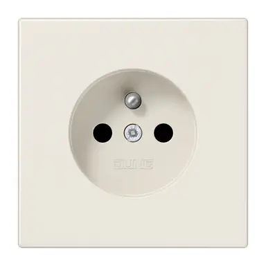 JUNG LS 1520 FKI wandcontactdoos penaarde Safety+ LS990 creme