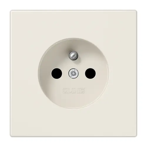 JUNG LS 1520 FKI wandcontactdoos penaarde Safety+ LS990 creme