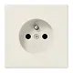 JUNG LS 1520 FKI wandcontactdoos penaarde Safety+ LS990 creme