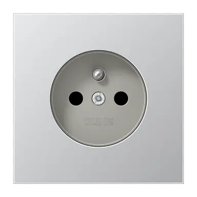 JUNG AL 1520 FKI wandcontactdoos penaarde Safety+ LS990 aluminium