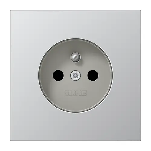 JUNG AL 1520 FKI wandcontactdoos penaarde Safety+ LS990 aluminium