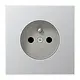 JUNG AL 1520 FKI wandcontactdoos penaarde Safety+ LS990 aluminium
