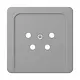 JUNG CD 561 TF GR centraalplaat telefoon 4-polig CD500 grijs