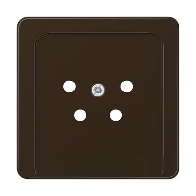 JUNG CD 561 TF BR centraalplaat telefoon 4-polig CD500 bruin