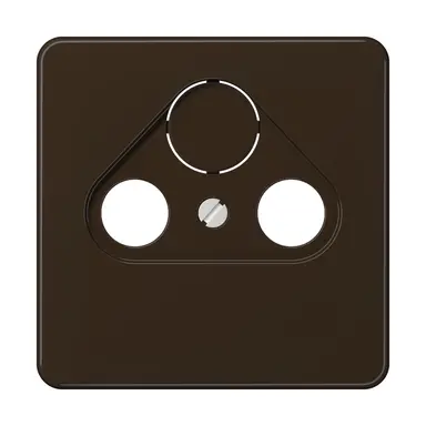 JUNG CD 561 SAT BR centraalplaat coax/sat CD500 bruin