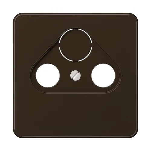 JUNG CD 561 SAT BR centraalplaat coax/sat CD500 bruin