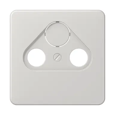 JUNG CD 561 SAT LG centraalplaat coax/sat CD500 lichtgrijs