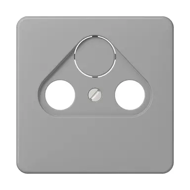 JUNG CD 561 SAT GR centraalplaat coax/sat CD500 grijs