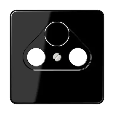 JUNG CD 561 SAT SW centraalplaat coax/sat CD500 zwart glans