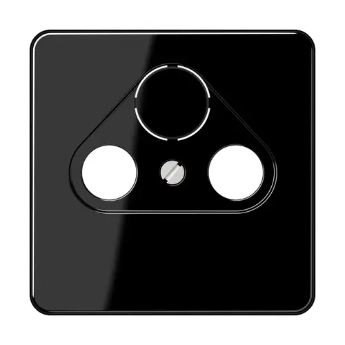 JUNG CD 561 SAT SW centraalplaat coax/sat CD500 zwart glans