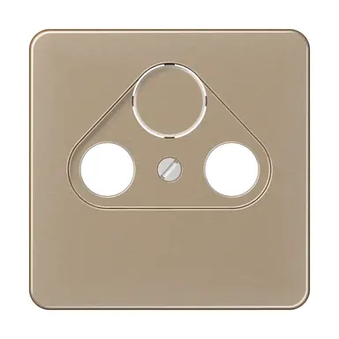 JUNG CD 561 SAT GB centraalplaat coax/sat CD500 goud brons