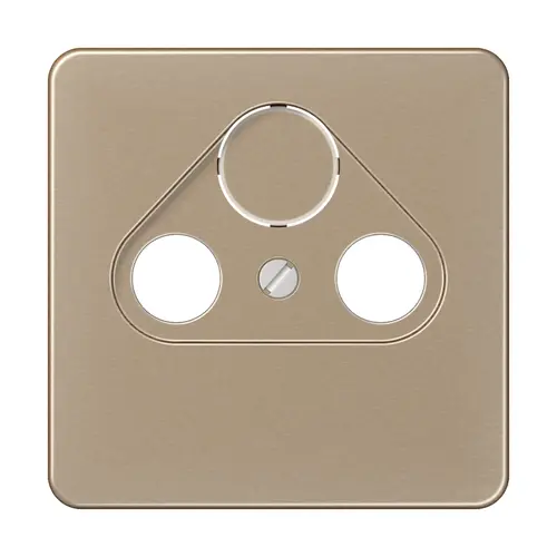 JUNG CD 561 SAT GB centraalplaat coax/sat CD500 goud brons