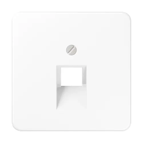 JUNG CD 569-1 UA WW centraalplaat 1-voudig tbv RJ45 wandcontactdoos CD500 alpine wit