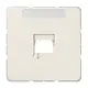 JUNG 569-1 WE afdekking klikbevestiging met draagring 1-voudig modulair jack CD500 creme