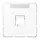 JUNG CD 569-1 WE WW afdekking klikbevestiging met draagring 1-voudig modulair jack JUNG CD500 alpine wit
