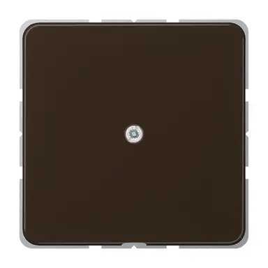 JUNG CD 590 A BR centraalplaat met snoerinvoer en draagring CD500 bruin