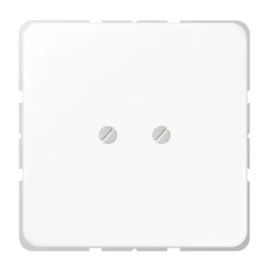 JUNG CD 561 B WW centraalplaat blinddeksel geschroefd incl. draagframe CD500 alpine wit