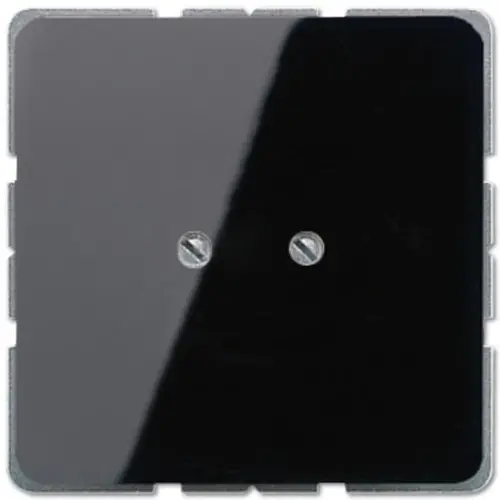 JUNG CD 561 B SW centraalplaat blinddeksel geschroefd incl. draagframe CD500 zwart glans
