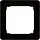 JUNG CD 590 Z SW verloopplaat 50 x 50 mm CD500 zwart