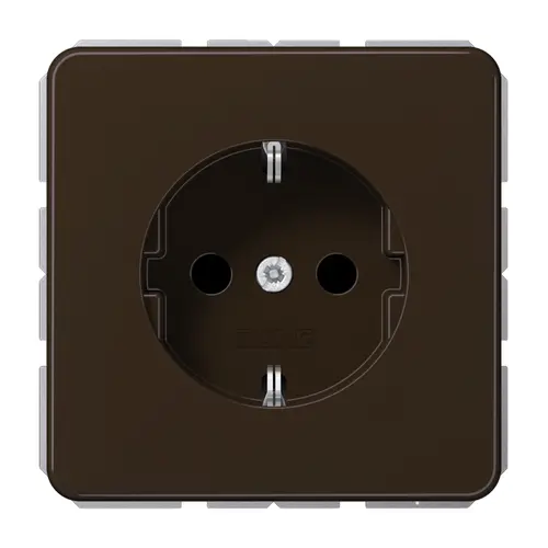 JUNG CD 1520 N BR wandcontactdoos randaarde CD500 bruin