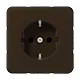 JUNG CD 1520 N BR wandcontactdoos randaarde CD500 bruin