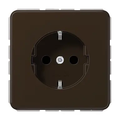 JUNG CD 1520 NKI BR wandcontactdoos randaarde Safety+ CD500 bruin