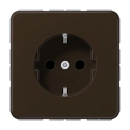 JUNG CD 1520 NKI BR wandcontactdoos randaarde Safety+ CD500 bruin