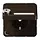 JUNG CD 1520 NNAKLSL BR wandcontactdoos randaarde Safety+ klapdeksel tekstvenster slot CD500 bruin