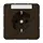 JUNG CD 1520 NNA BR wandcontactdoos randaarde tekstvenster CD500 bruin