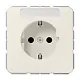 JUNG CD 1520 NKINA wandcontactdoos randaarde Safety+ met tekstvenster CD500 creme