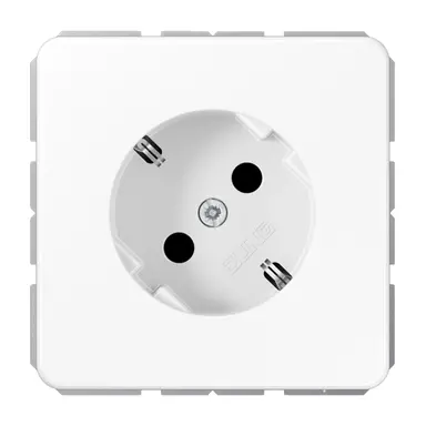 JUNG CD 520-45 N WW wandcontactdoos randaarde 45 graden CD500 alpine wit