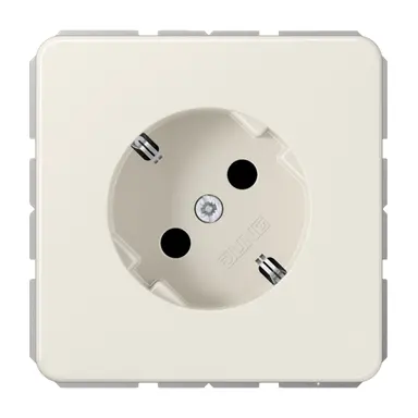 JUNG 520-45 NZ wandcontactdoos randaarde 45 graden CD500 creme