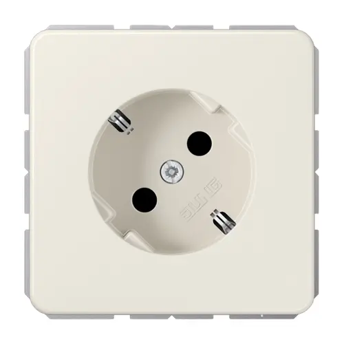 JUNG 520-45 NZ wandcontactdoos randaarde 45 graden CD500 creme
