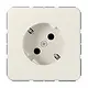JUNG 520-45 NZ wandcontactdoos randaarde 45 graden CD500 creme