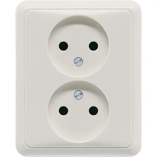 JUNG CD 5010 LG wandcontactdoos vlak zonder randaarde CD500 lichtgrijs