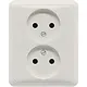 JUNG CD 5010 LG wandcontactdoos vlak zonder randaarde CD500 lichtgrijs