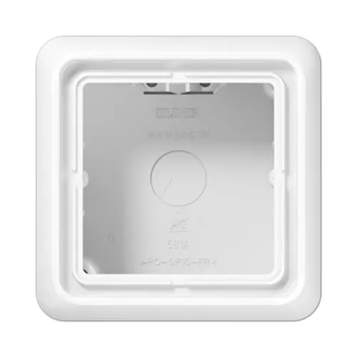 JUNG CD 581 A WW opbouwbak 1-voudig CD500 alpine wit