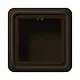 JUNG CD 581 A BR opbouwbak 1-voudig CD500 bruin