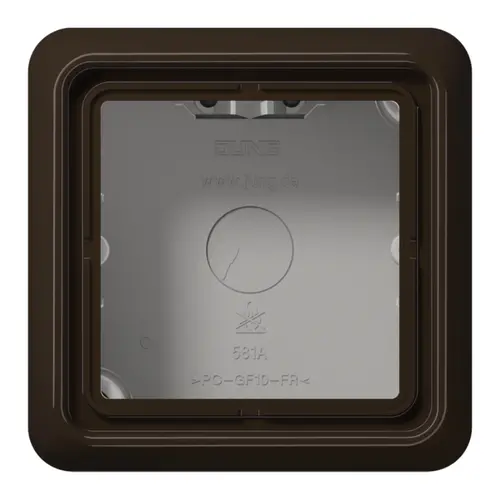 JUNG CD 581 A BR opbouwbak 1-voudig CD500 bruin