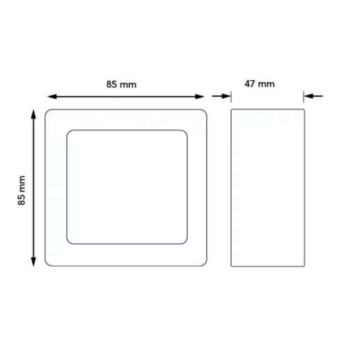 JUNG CD 581 A BR opbouwbak 1-voudig CD500 bruin