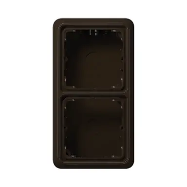 JUNG CD 582 A BR opbouwbak 2-voudig CD500 bruin