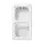 JUNG CD 582 A WW opbouwbak 2-voudig CD500 alpine wit