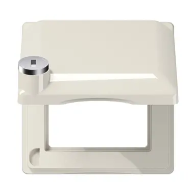 JUNG AS 581 BFKLSL afdekraam met klapdeksel en slot AS500 creme