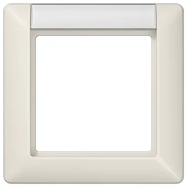 JUNG AS 581 NA afdekraam 1-voudig met tekstvenster AS500 creme