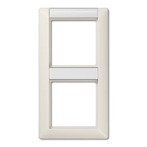 JUNG AS 582 NA afdekraam 2-voudig verticaal met tekstvenster AS500 creme