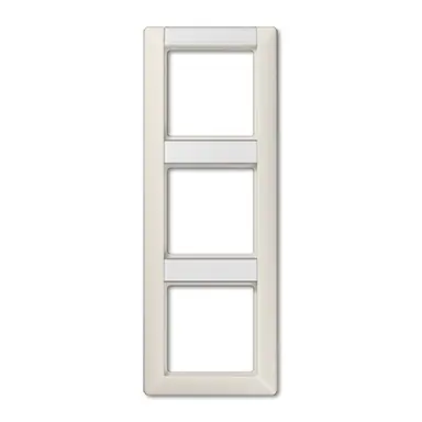 JUNG AS 583 NA afdekraam 3-voudig verticaal met tekstvenster AS500 creme