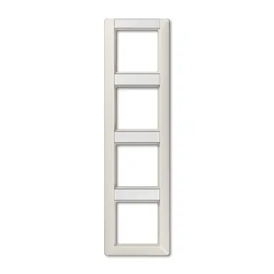 JUNG AS 584 NA afdekraam 4-voudig verticaal met tekstvenster AS500 creme