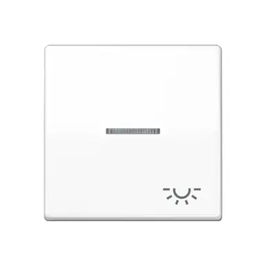 JUNG AS 591 KO5L WW schakelwip met lichtsymbool en controlevenster AS500 alpine wit